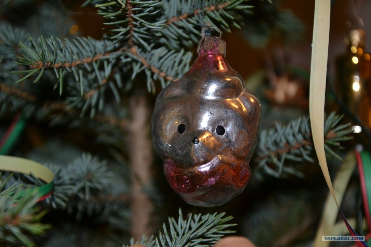 Советская елочная игрушка дед Мороз