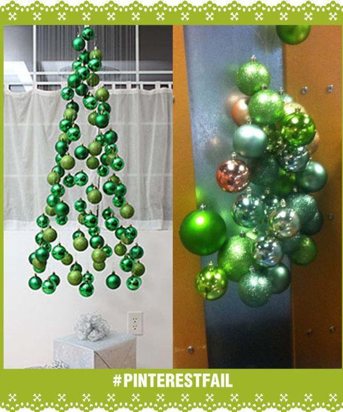 Подвесная елка из шаров