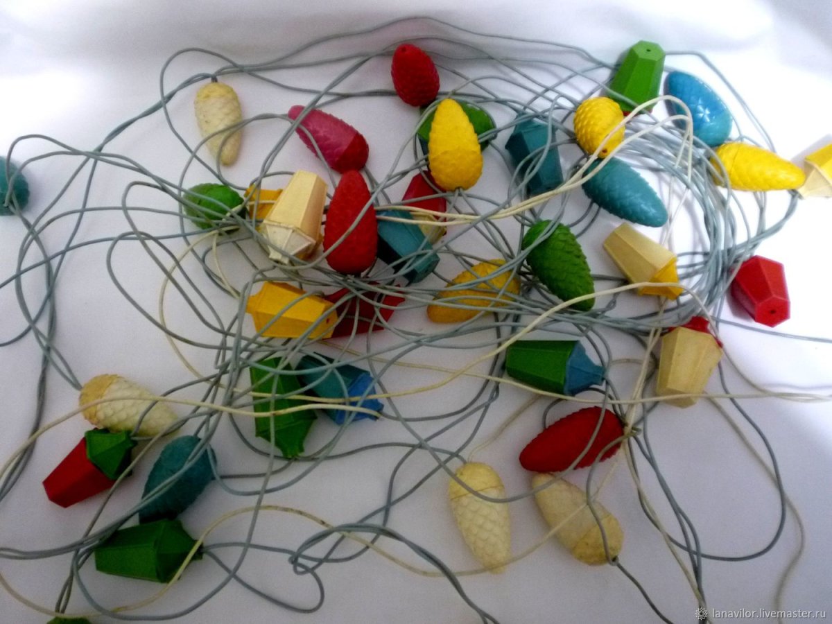 Советская гирлянда фонарики