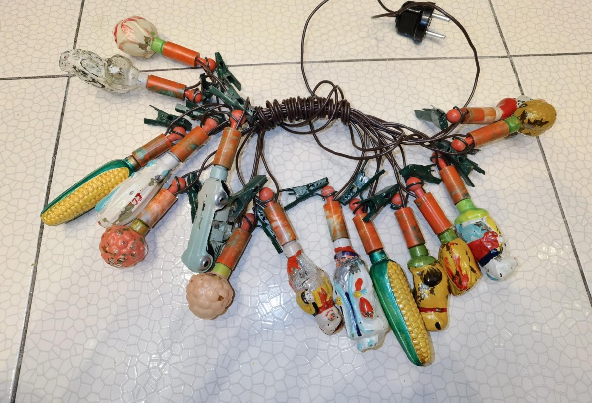 Советская гирлянда свечи