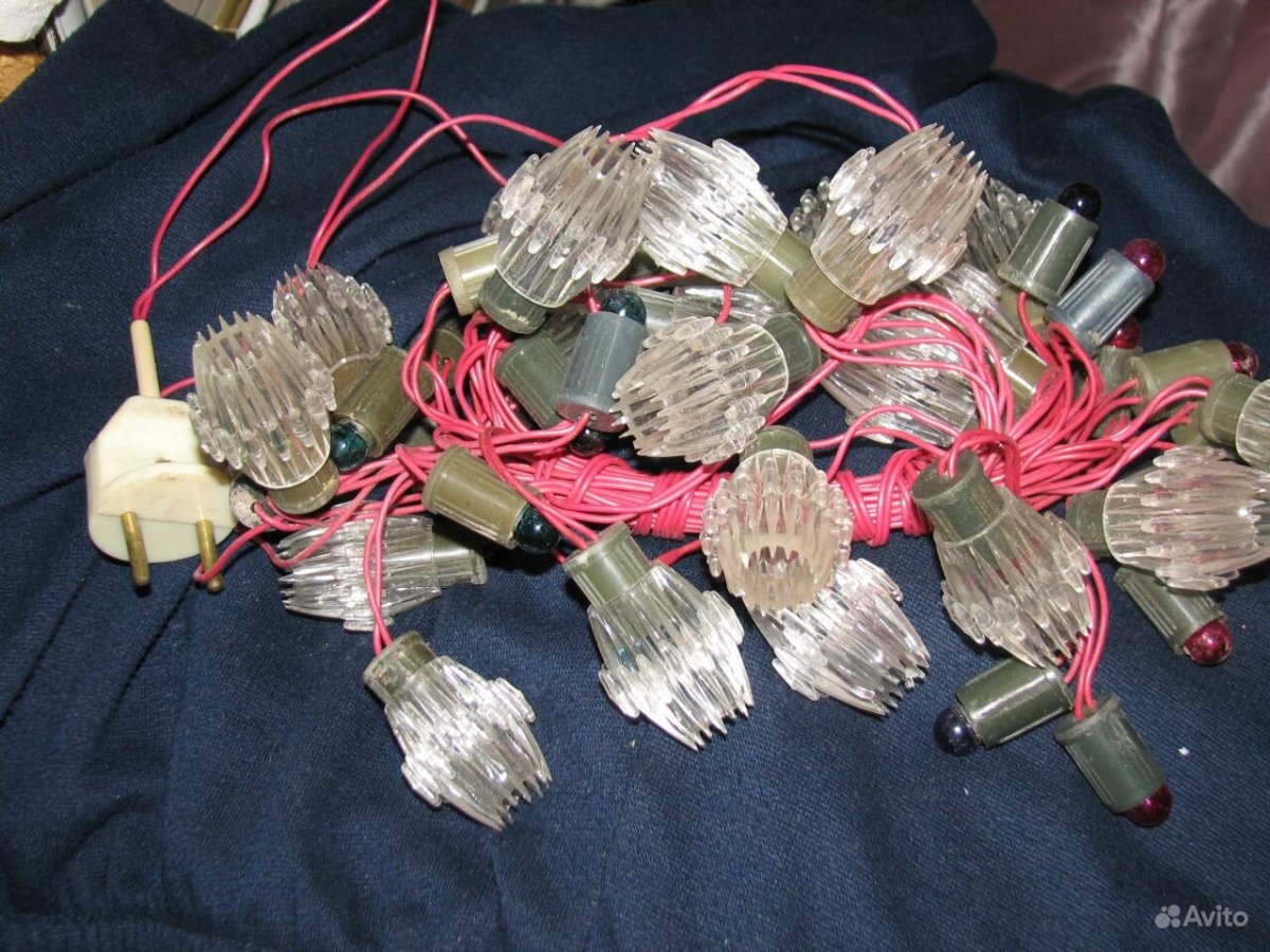 Советская гирлянда свечи