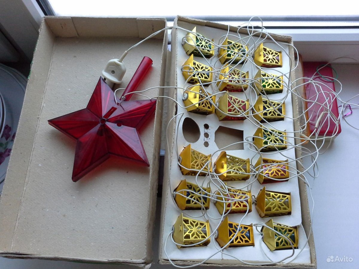 Гирлянда Снегурочка СССР