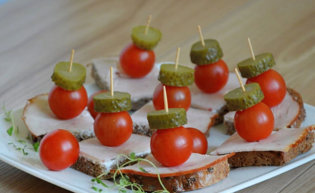 Канапе на свадьбу