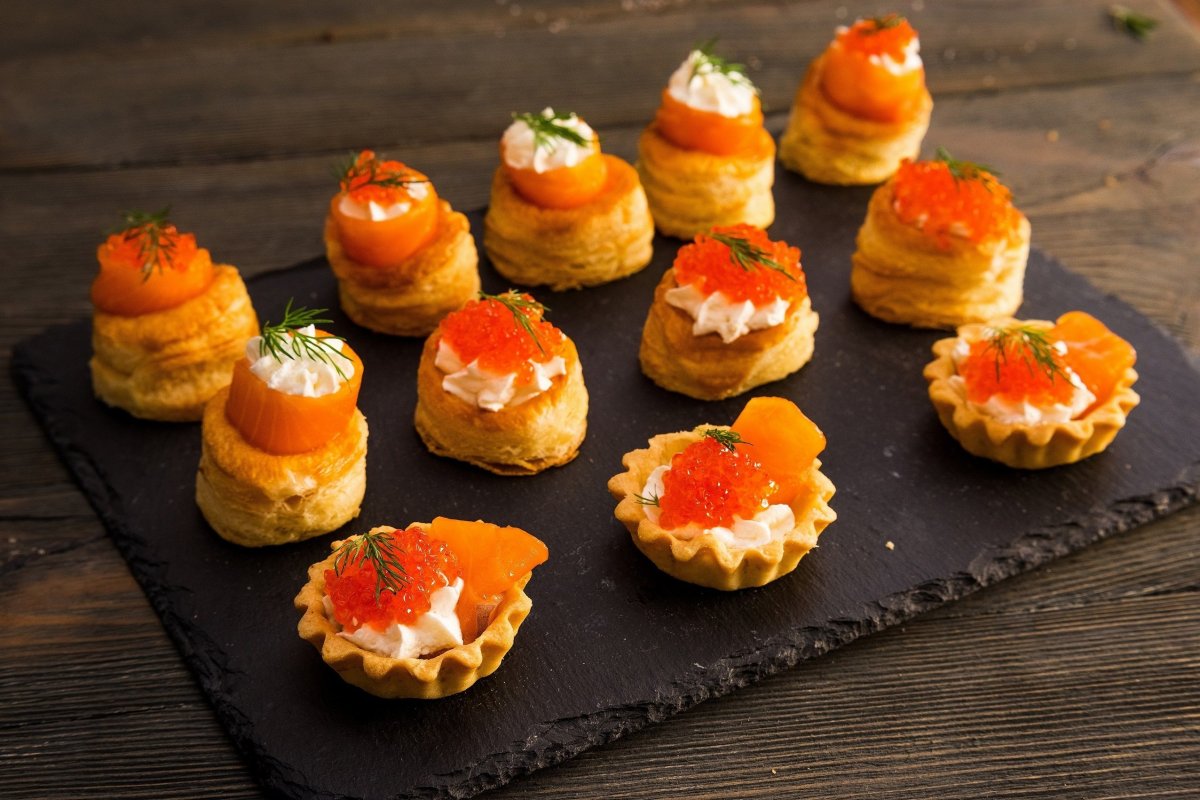Канапе и тарталетки на праздничный