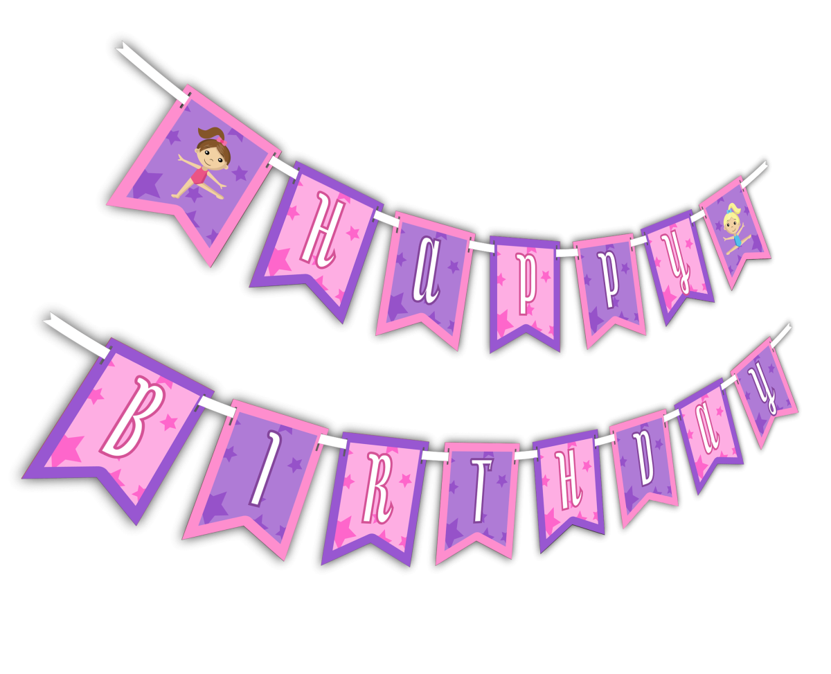 Гирлянда с днем рождения!