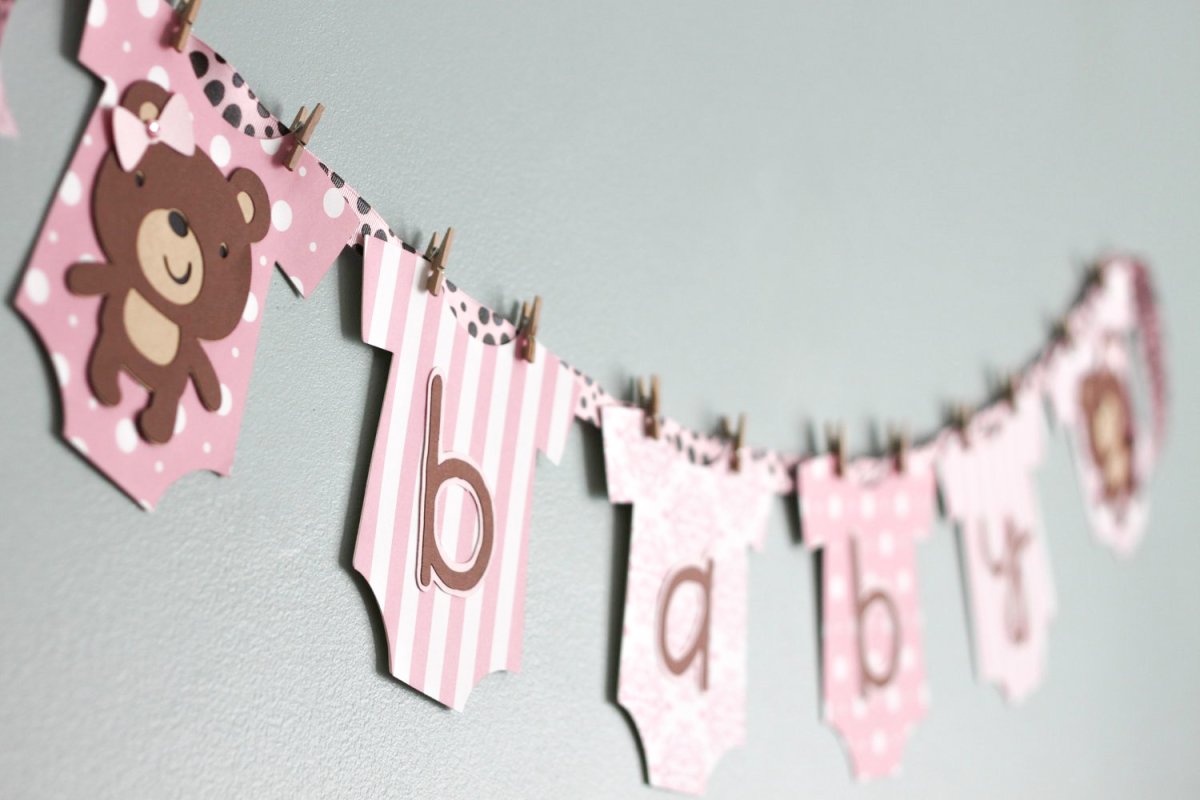 Гирлянда с днем рождения для девочки