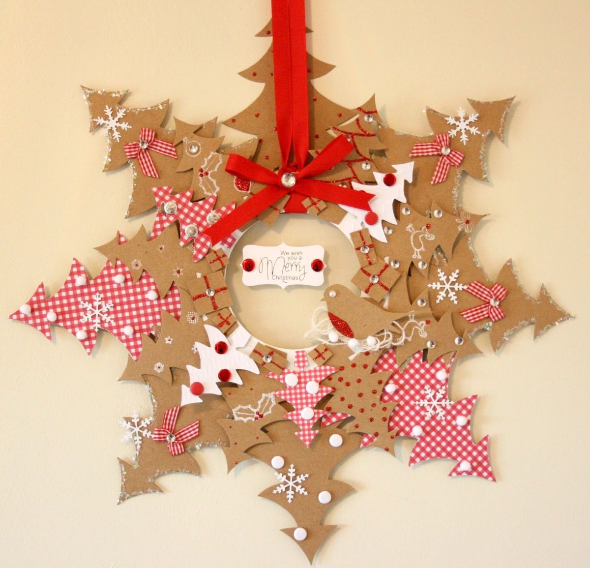 Новогодние украшения из картона