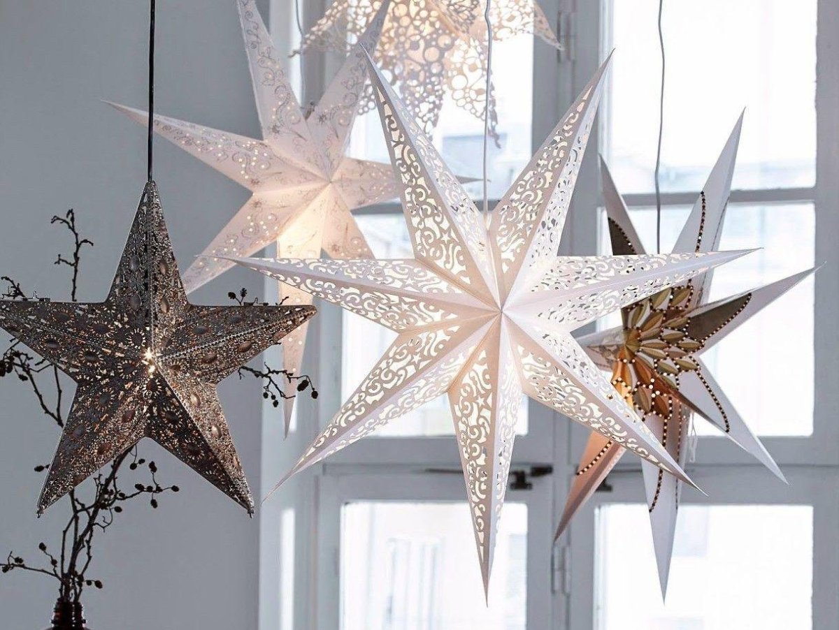 Объемные новогодние звезды