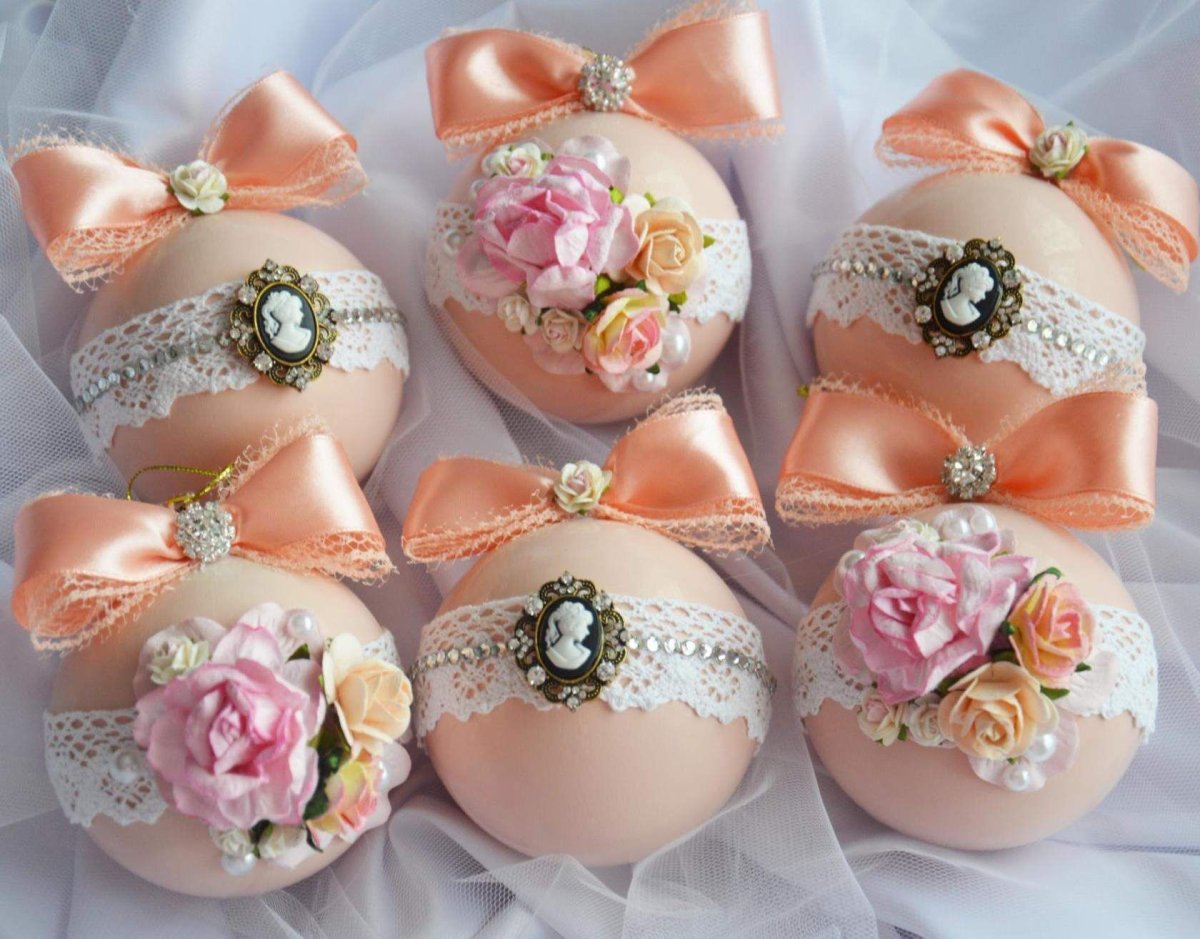 Новогодние шары Скрапбукинг