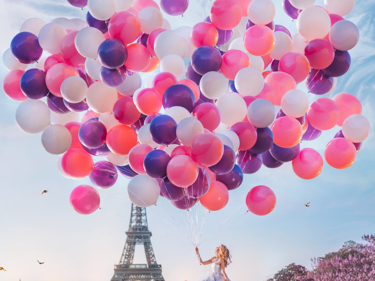 Розовые шары