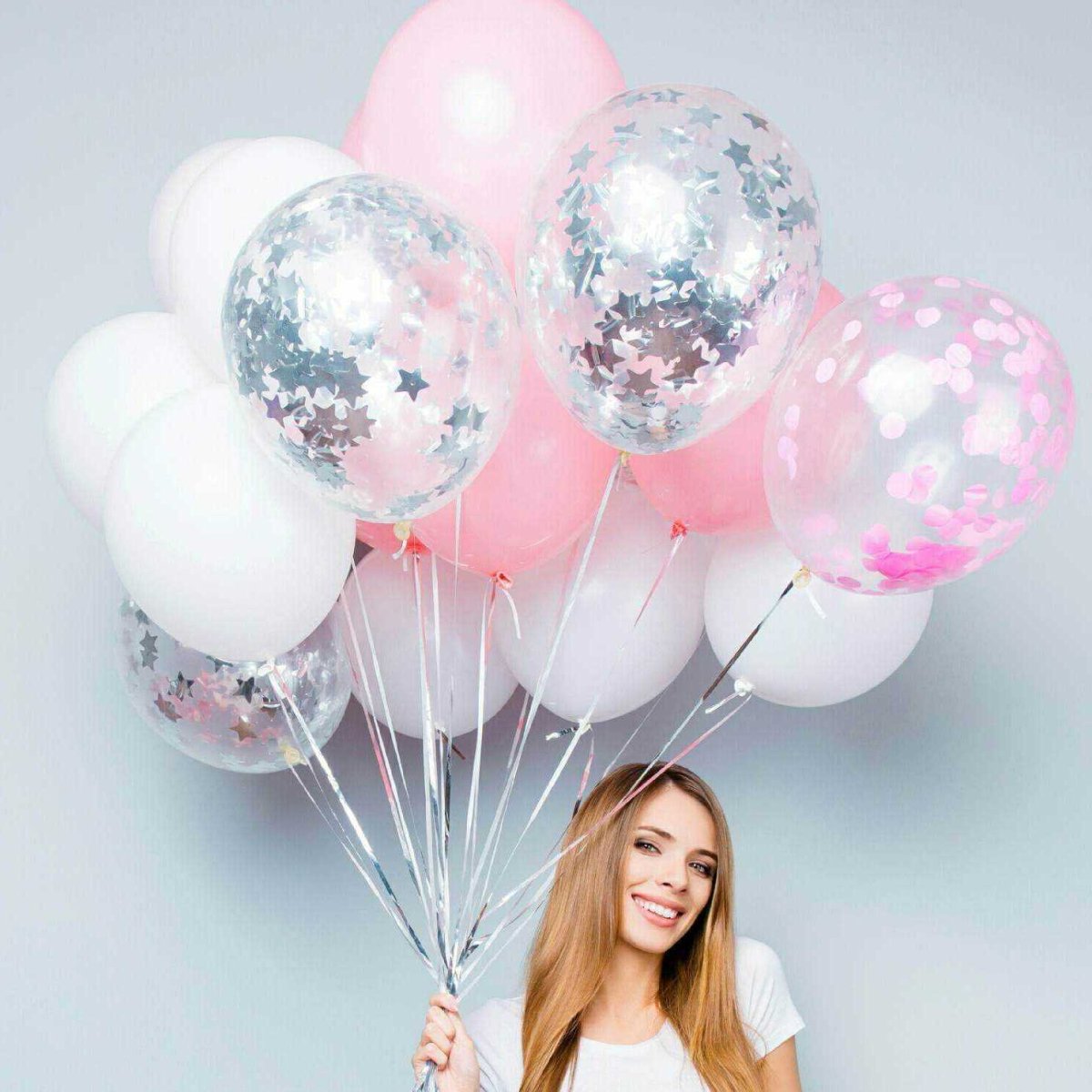 Шары в розовых оттенках