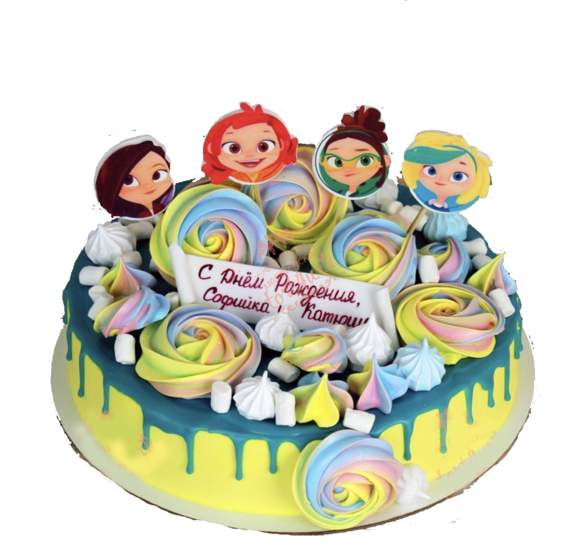 Торт царевны из мультфильма