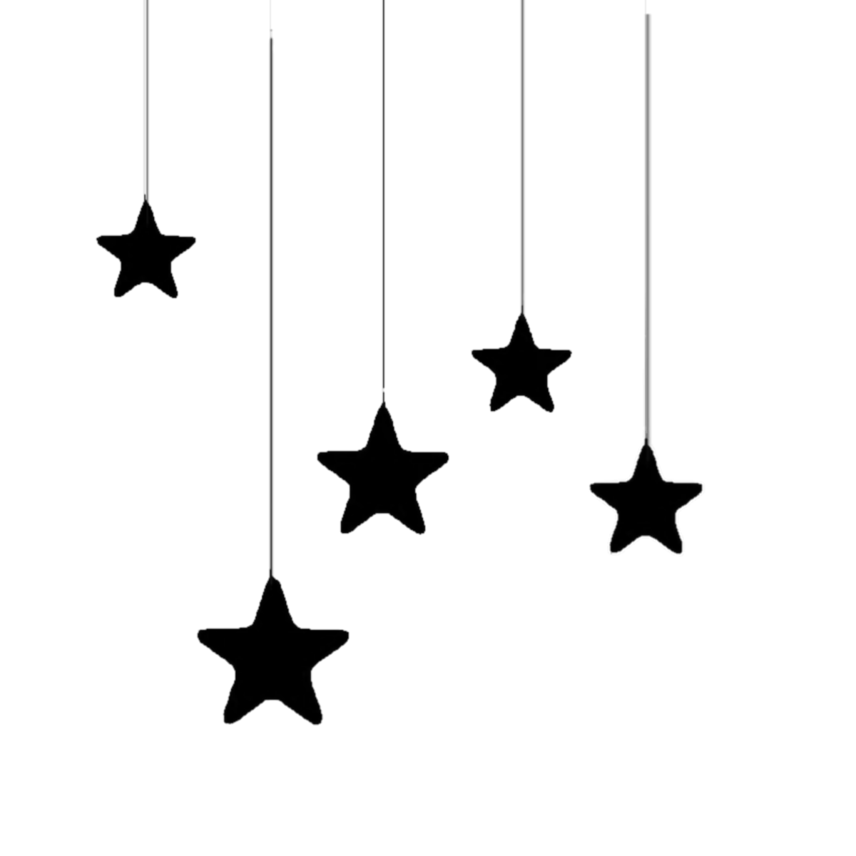 Гирлянда из звезд без фона