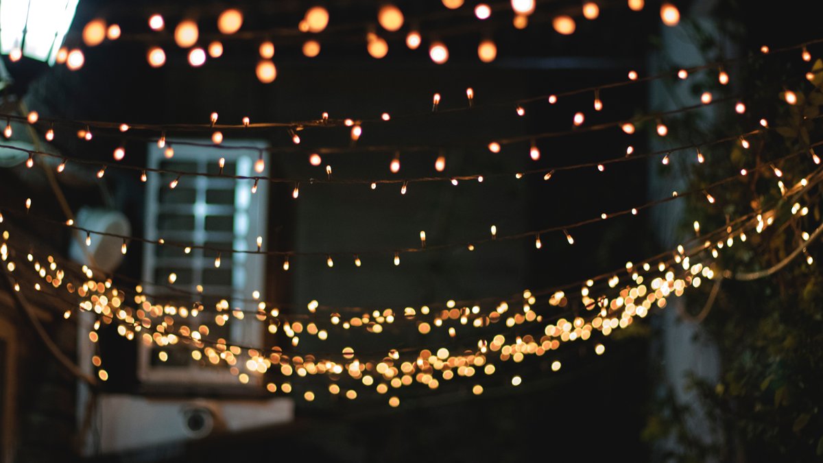 Новогодний фон улица