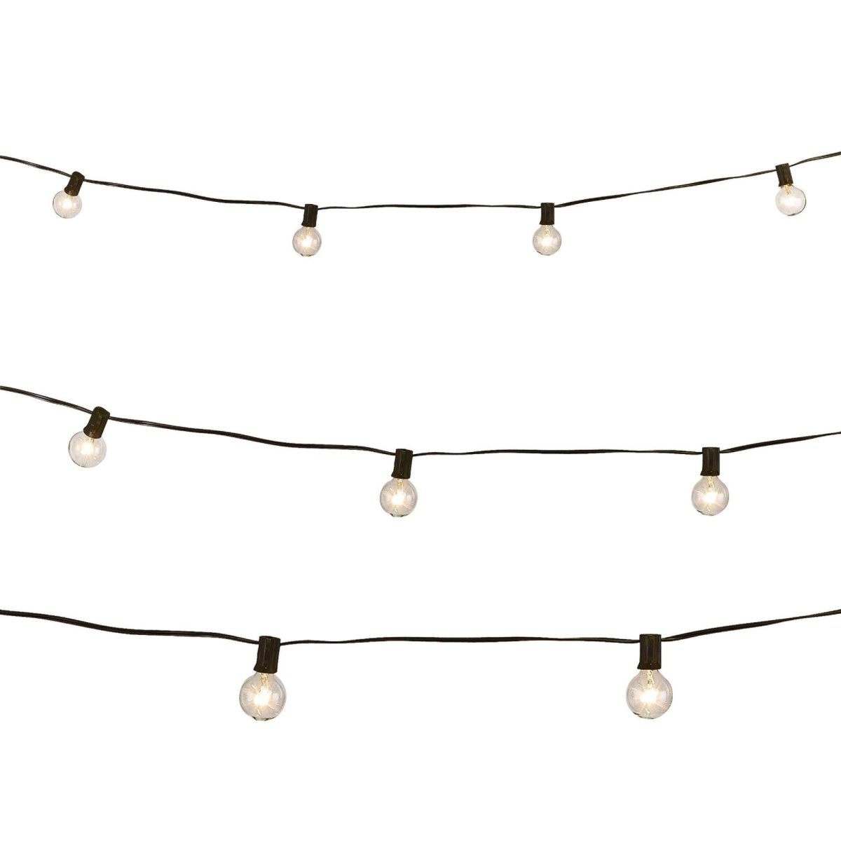 Гирлянда на белом фоне