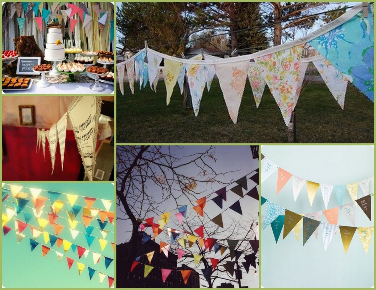 Гирлянда из флажков для улицы