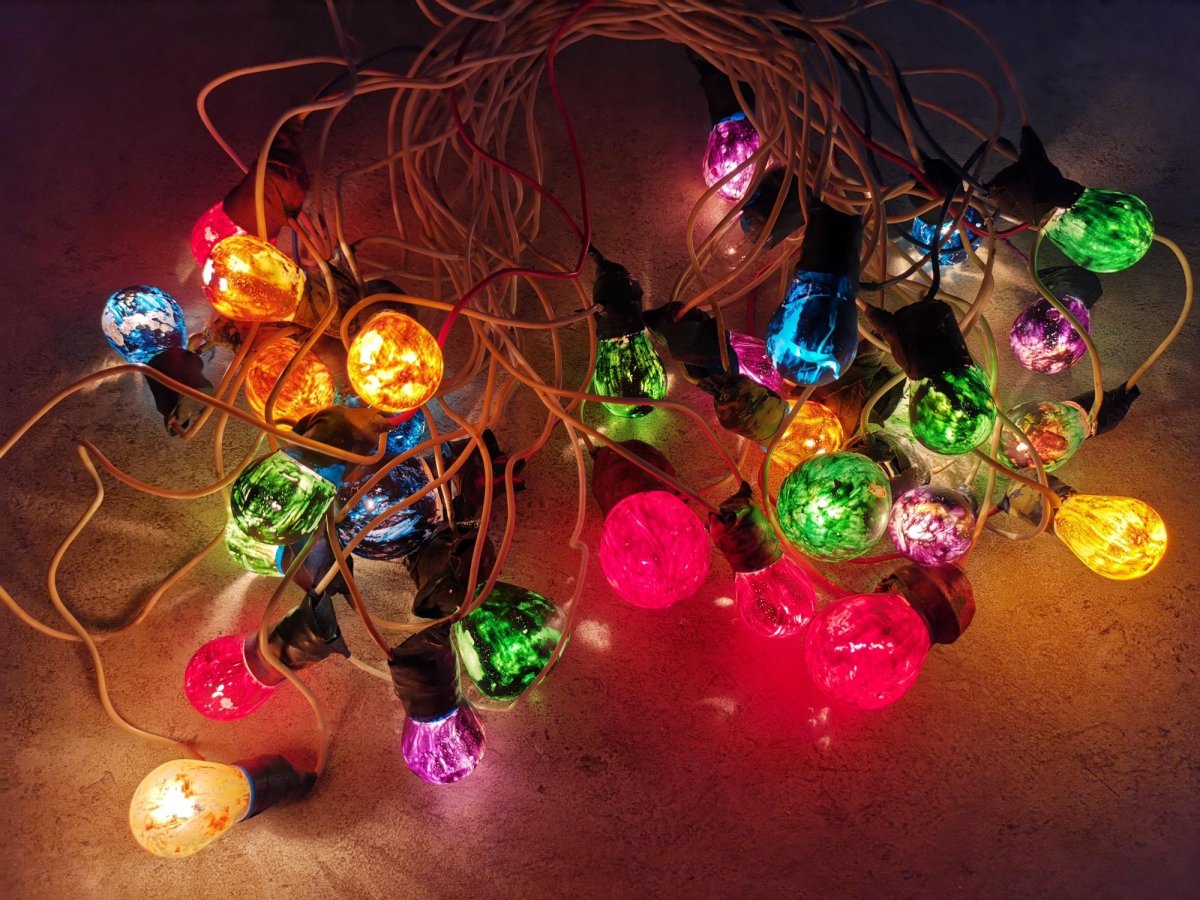 Советская гирлянда фонарики