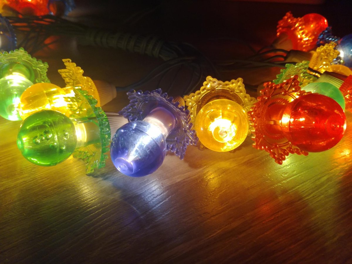 Фонарики на елку