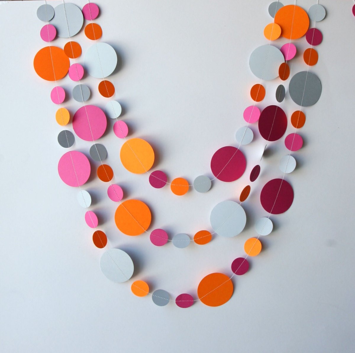 Гирлянда из треугольников бумажных