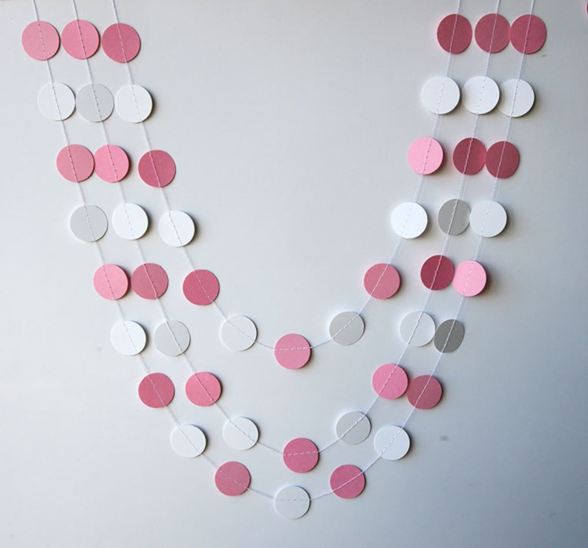 Новогодняя гирлянда из бумаги