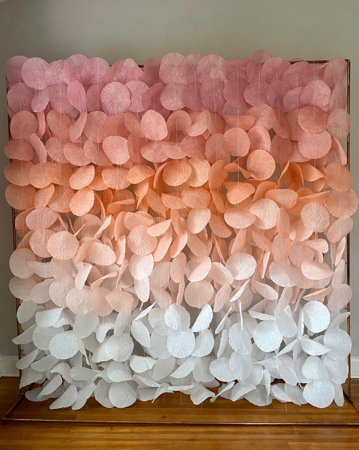 Объемная гирлянда из бумаги