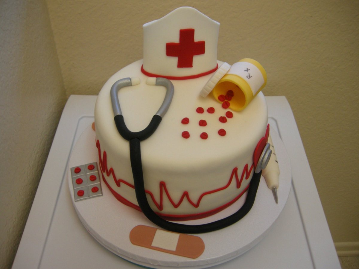 Торт в благодарность врачу