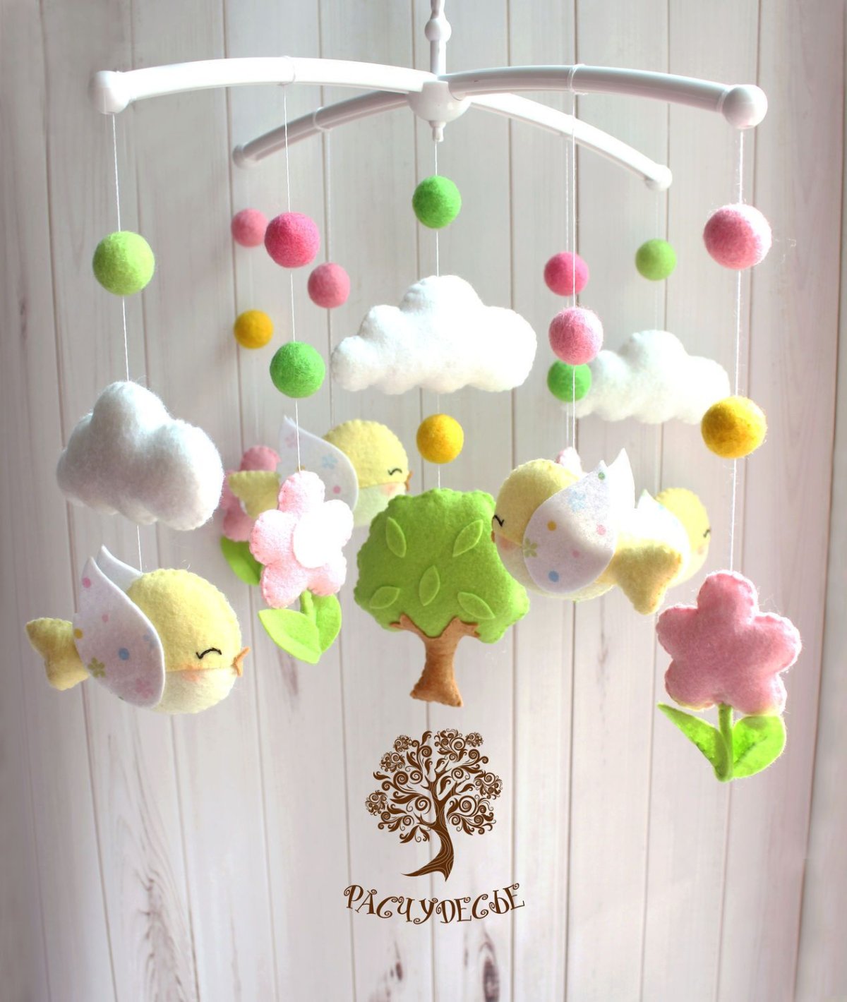 Цветочная гирлянда из бумаги