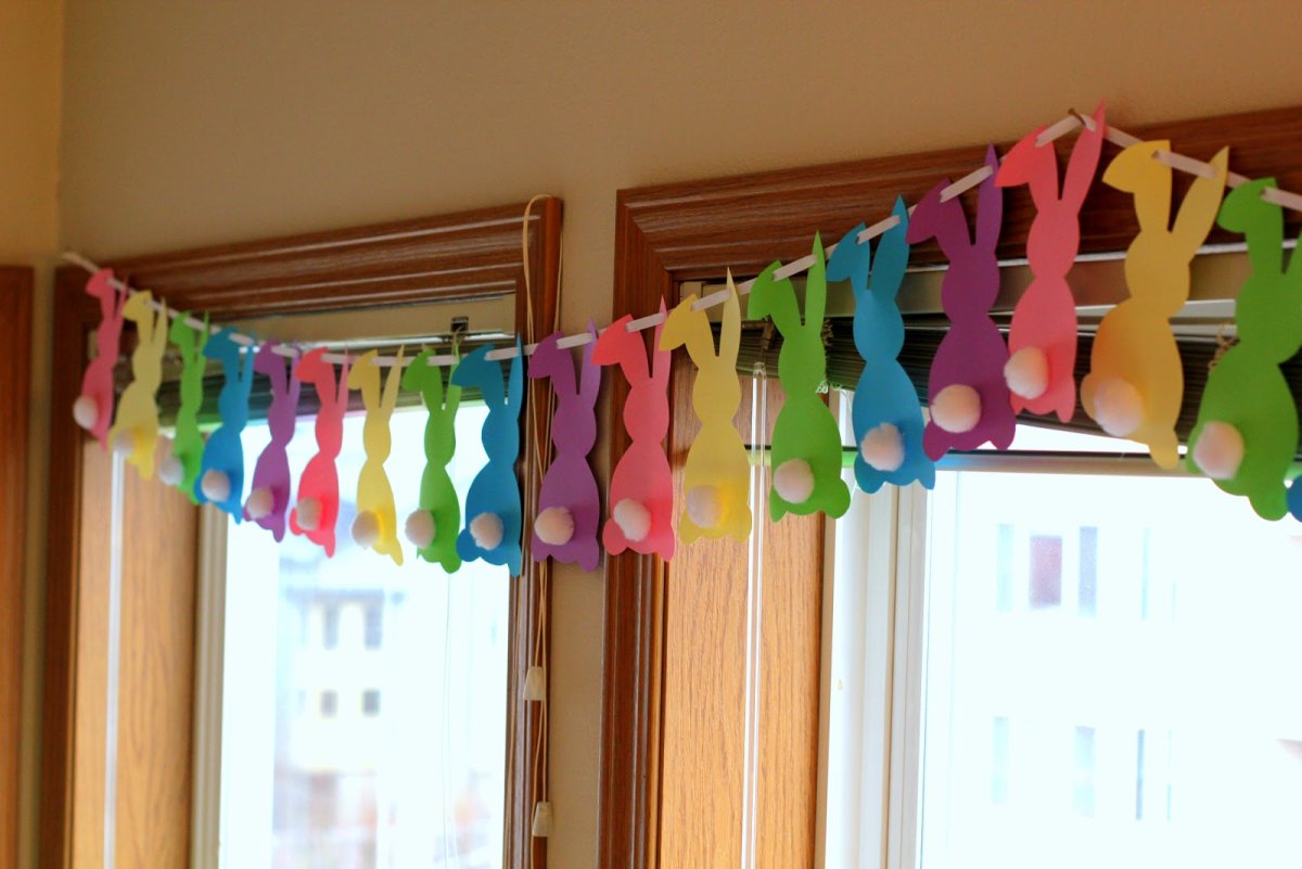 Гирлянда из упаковки от яиц