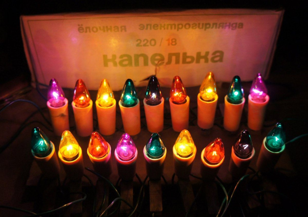 Электрогирлянда капелька СССР