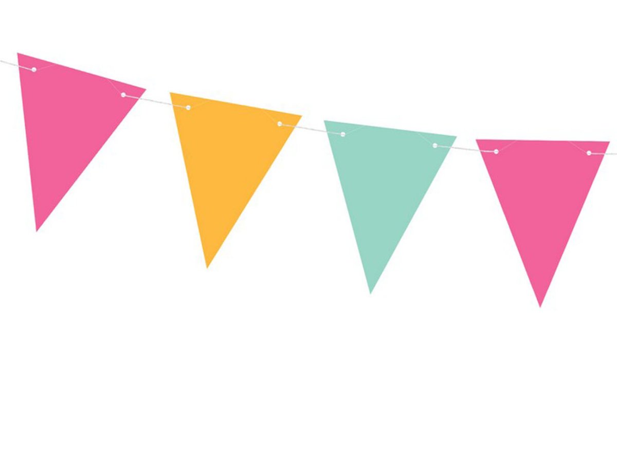 Украшение зала флажками