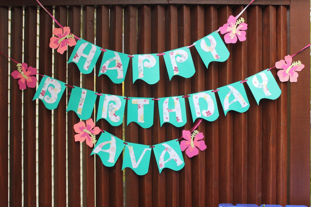 Гирлянда с днем рождения!