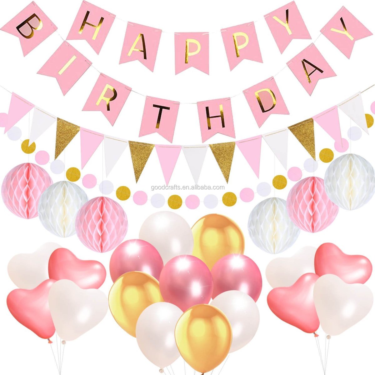 Гирлянда с шарами и флажками