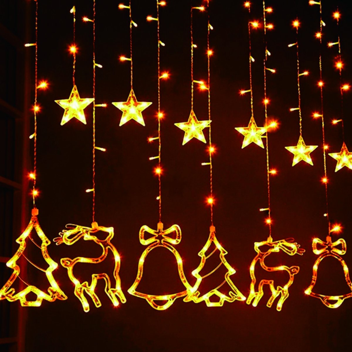 Электрогирлянда интерьерная бахрома Tewson