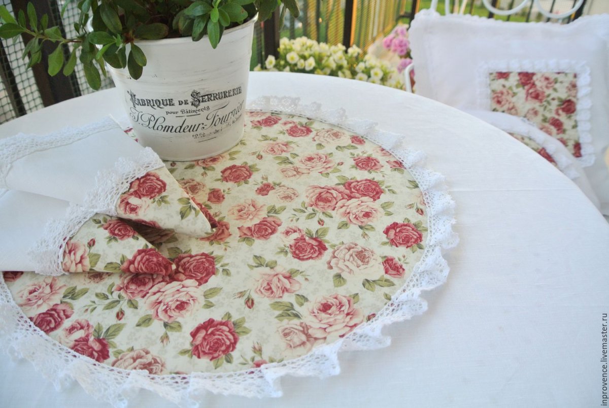 Салфетки для стола из ткани