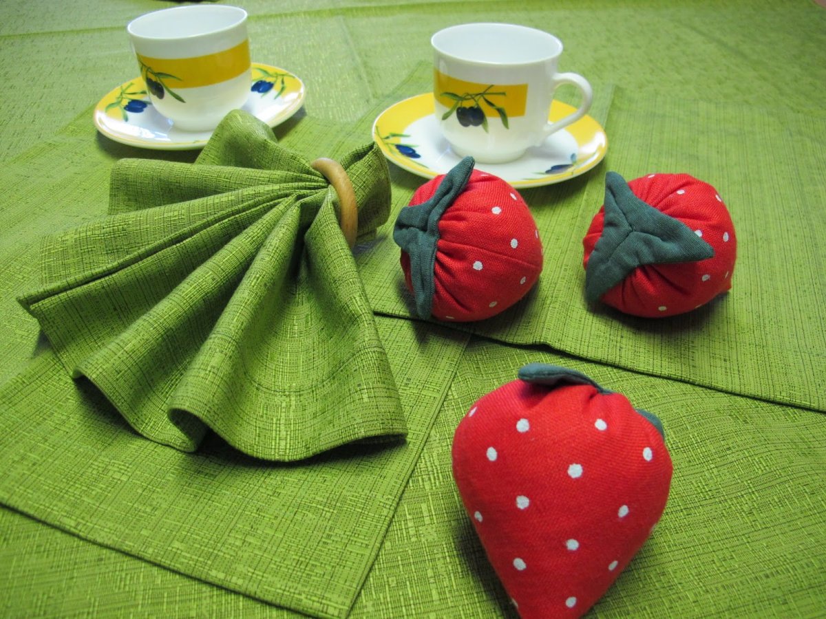 Салфетки своими руками из ткани