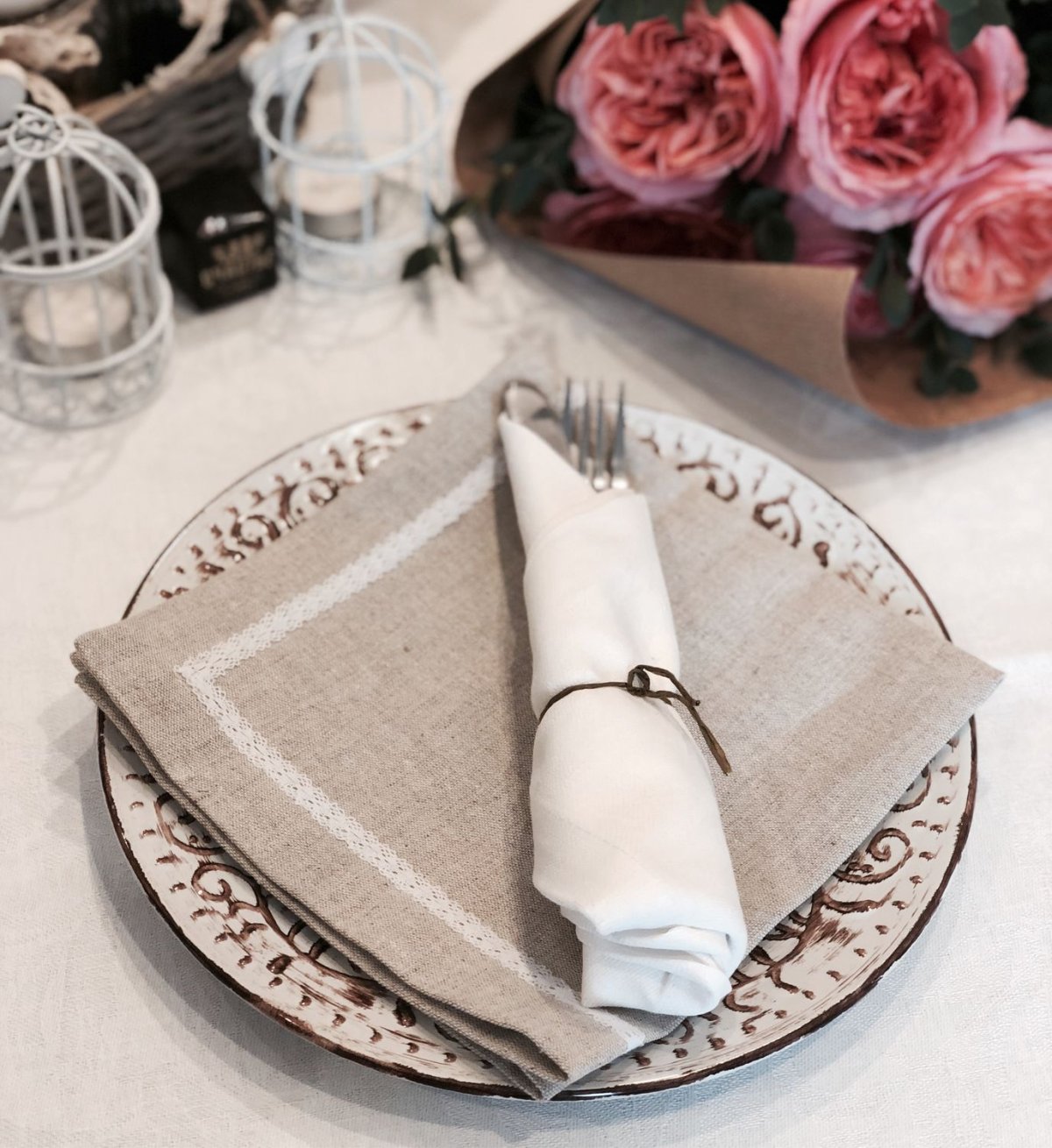 Льняная салфетка