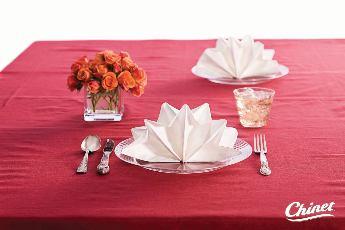 Формы салфеток для сервировки