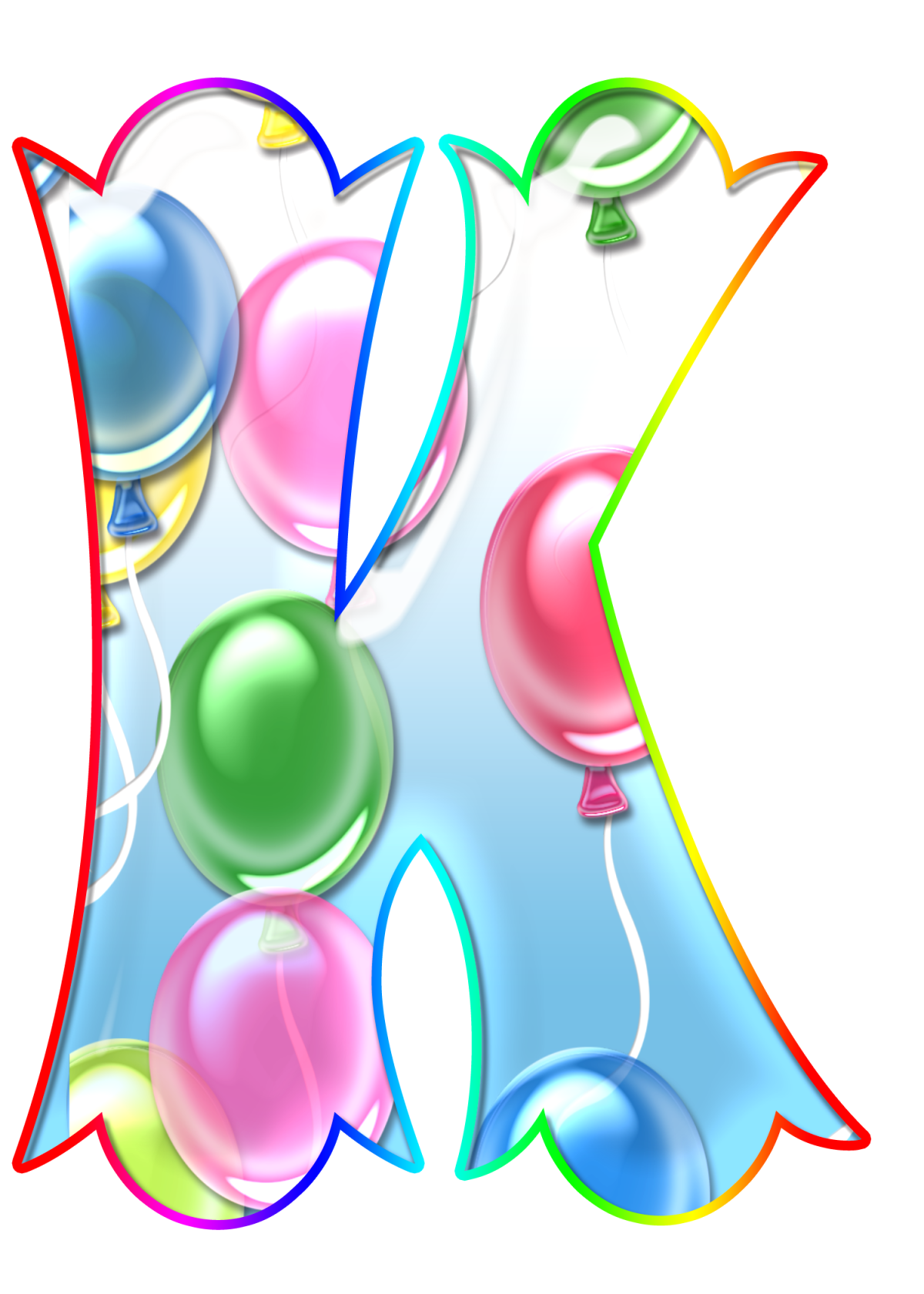 Фигурные буквы для оформления