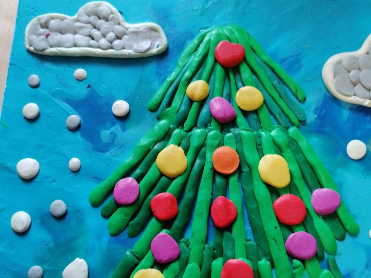 Поделки из пластилина на новый год