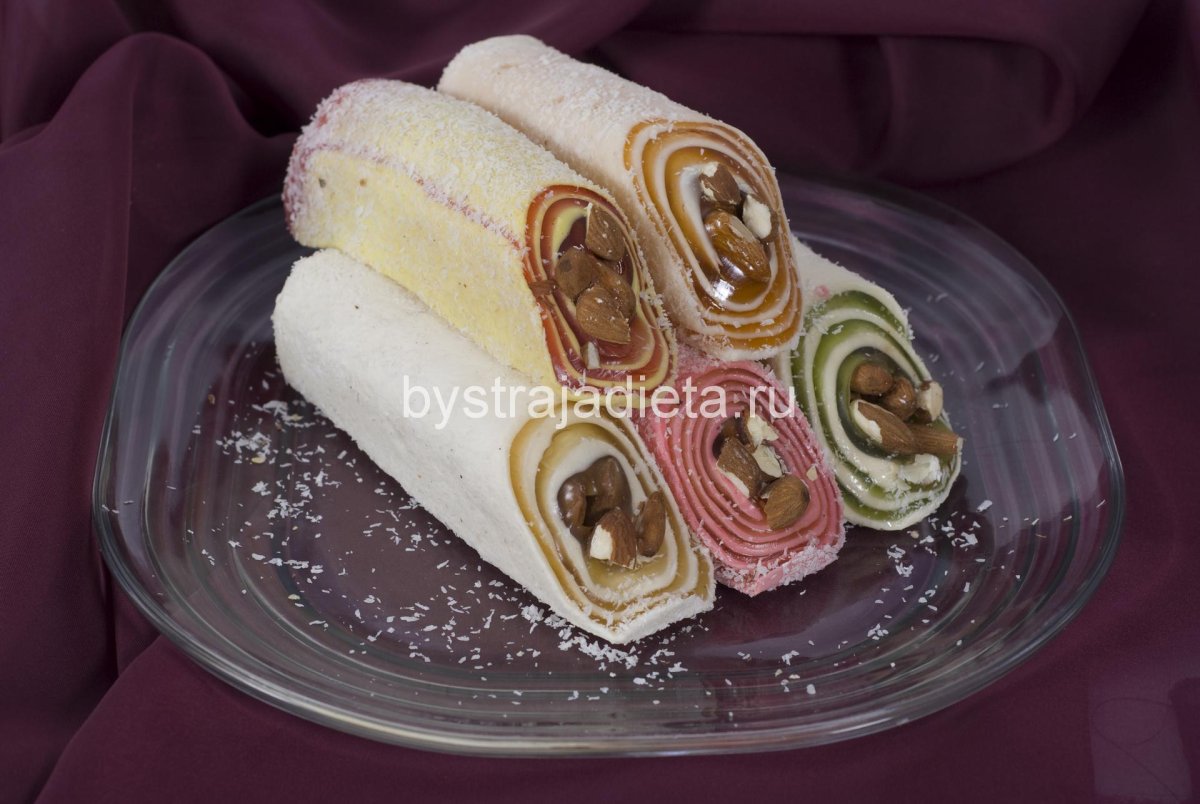 Рахат лукум рулет