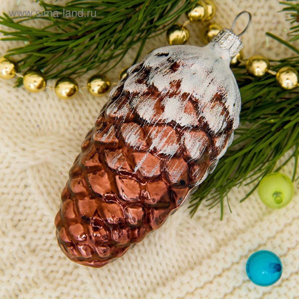 Новогодние украшения с шишками