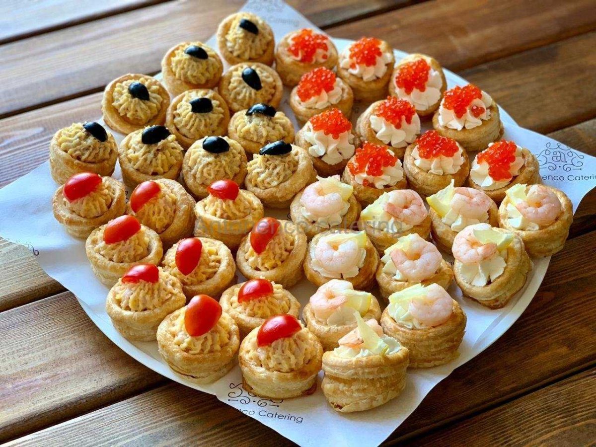 Канапе корзиночки волованы