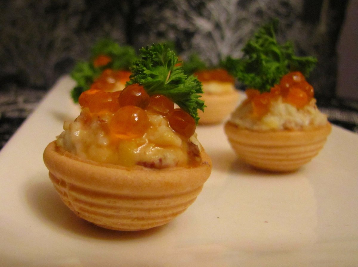 Тарталетки из слоеного теста