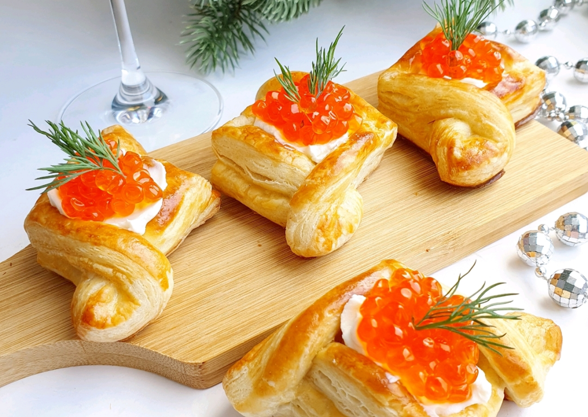 Закуски из слоеного теста