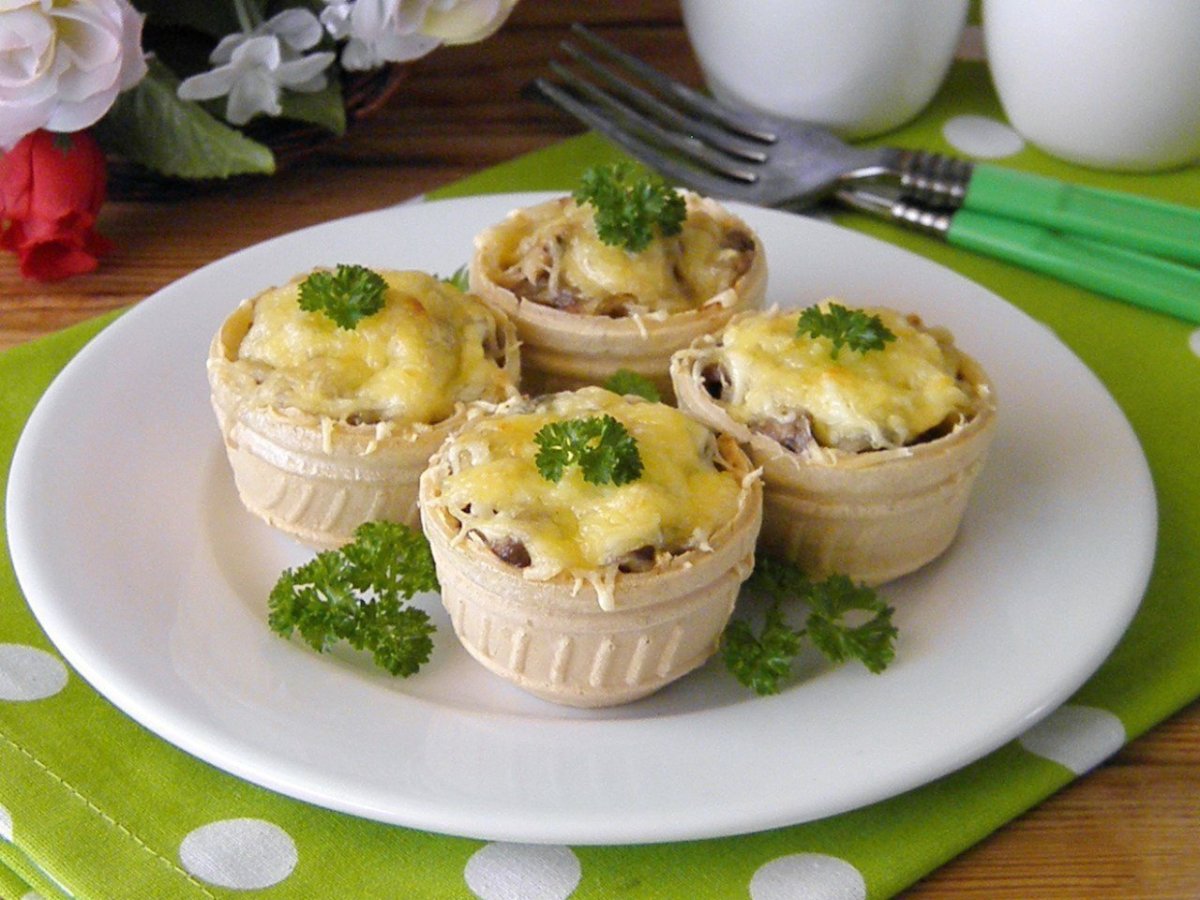 Тортолетка жульеном тарталетка