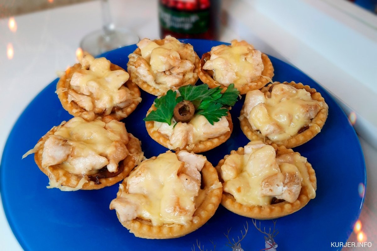 Жульен в тарталетках в духовке