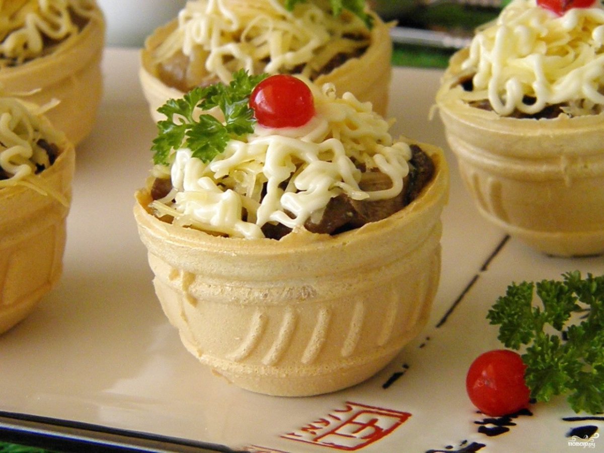 Тарталетки с капустой