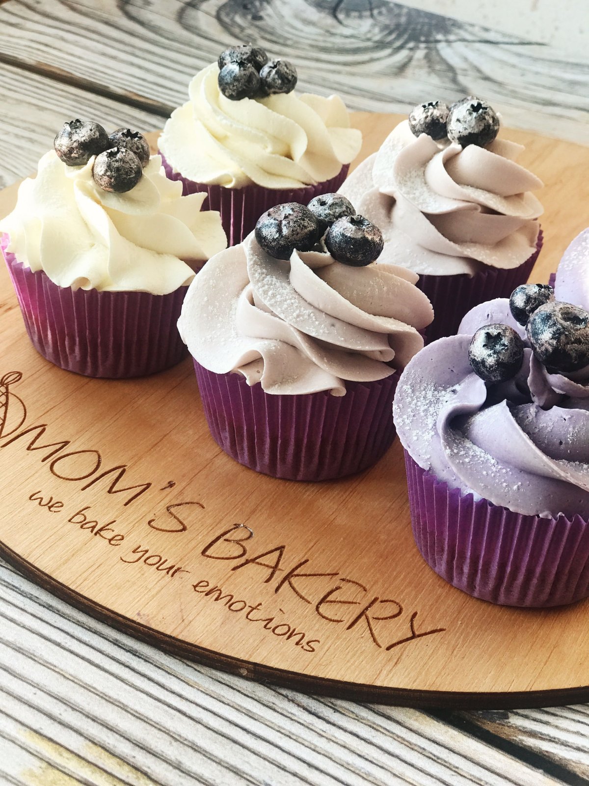 Капкейки голубые