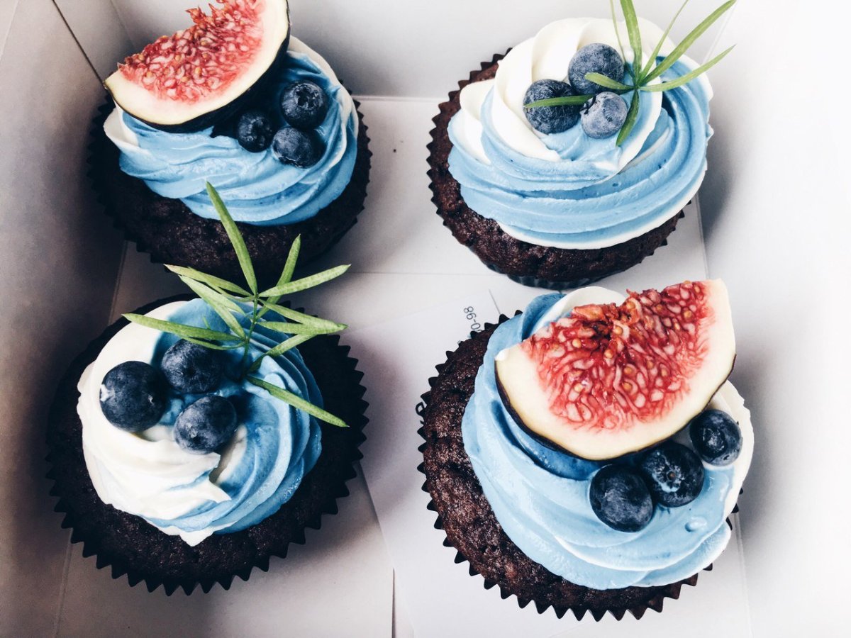 Капкейки разноцветные