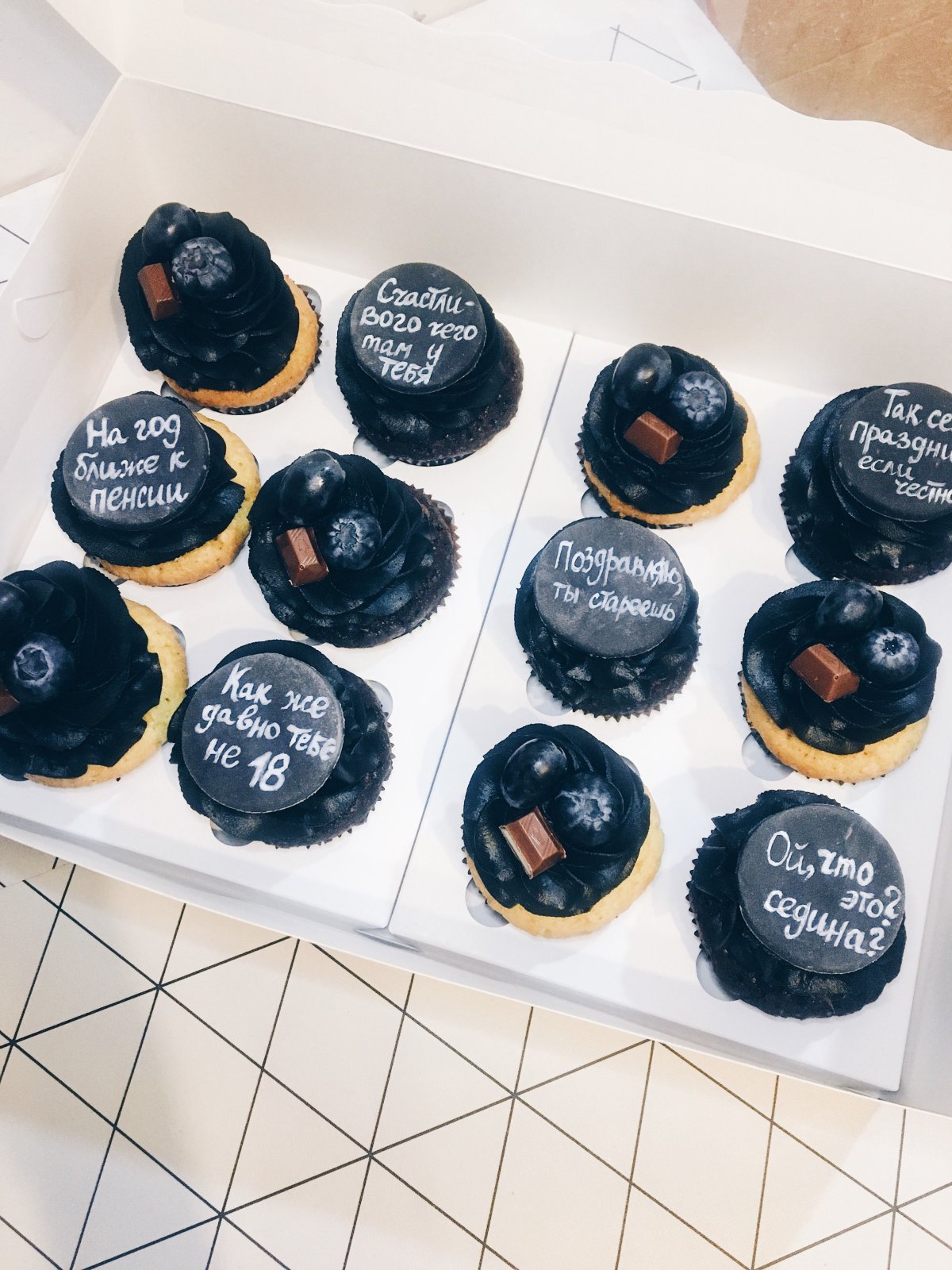 Капкейки для мужчины на день рождения